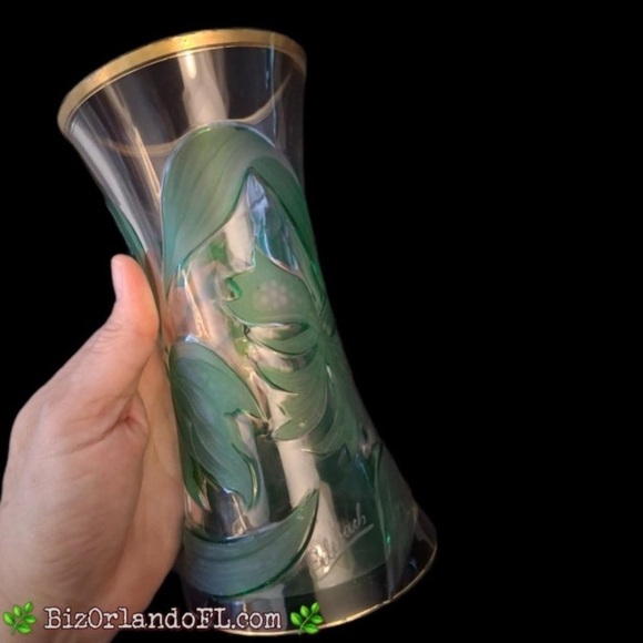 Meet the Posher Other - Franz Erlevach Multi-Layered Floral Glass Vase *RARE FIND*